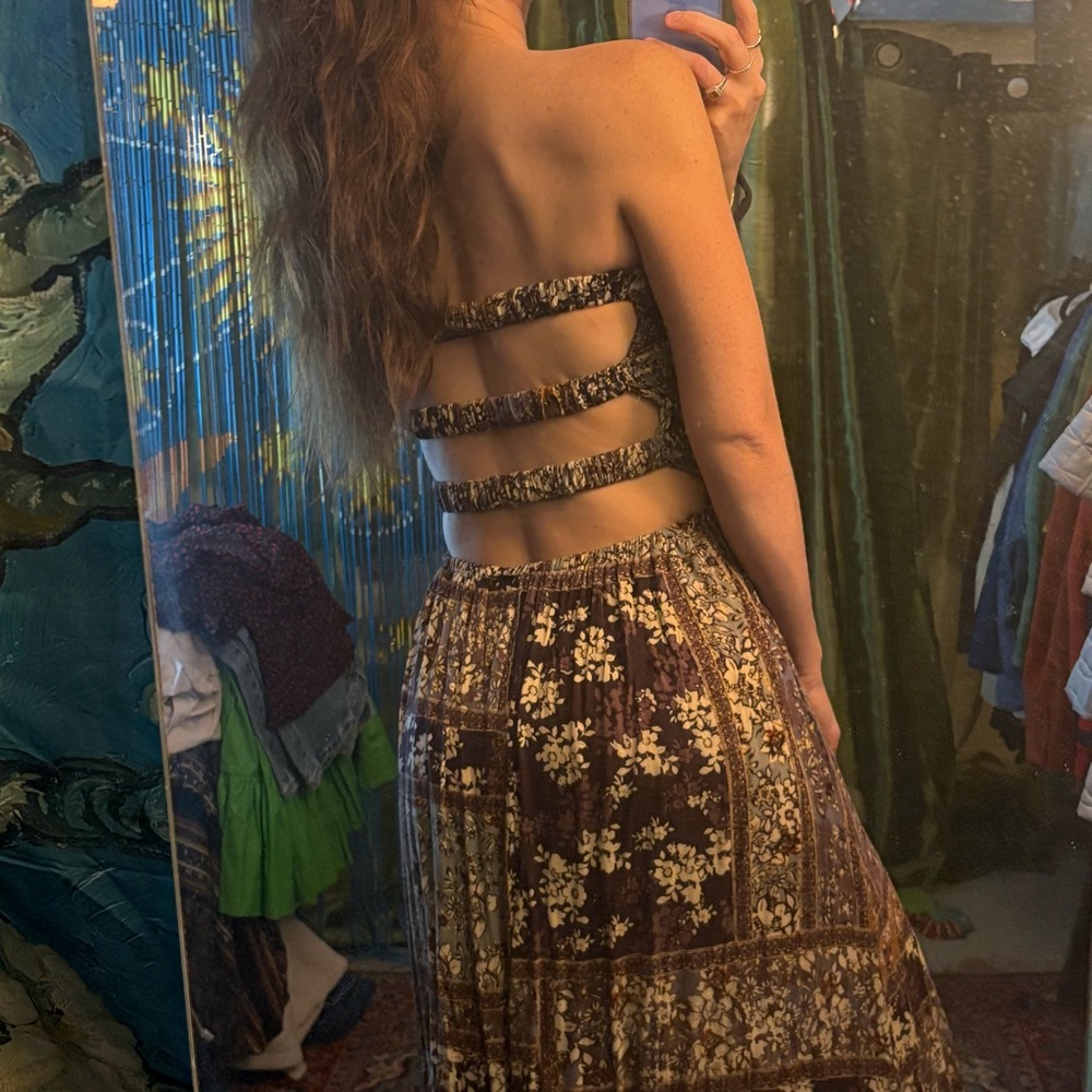 Skylar + Madison Brown Sundress